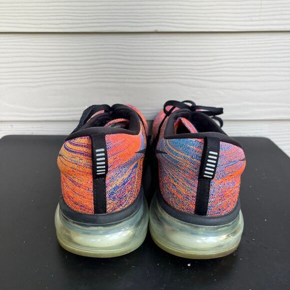 Nike men's Air Max Flyknit Blue Concord Crimson Sneakers Sz 11 Style 620469-404 - Picture 6 of 10